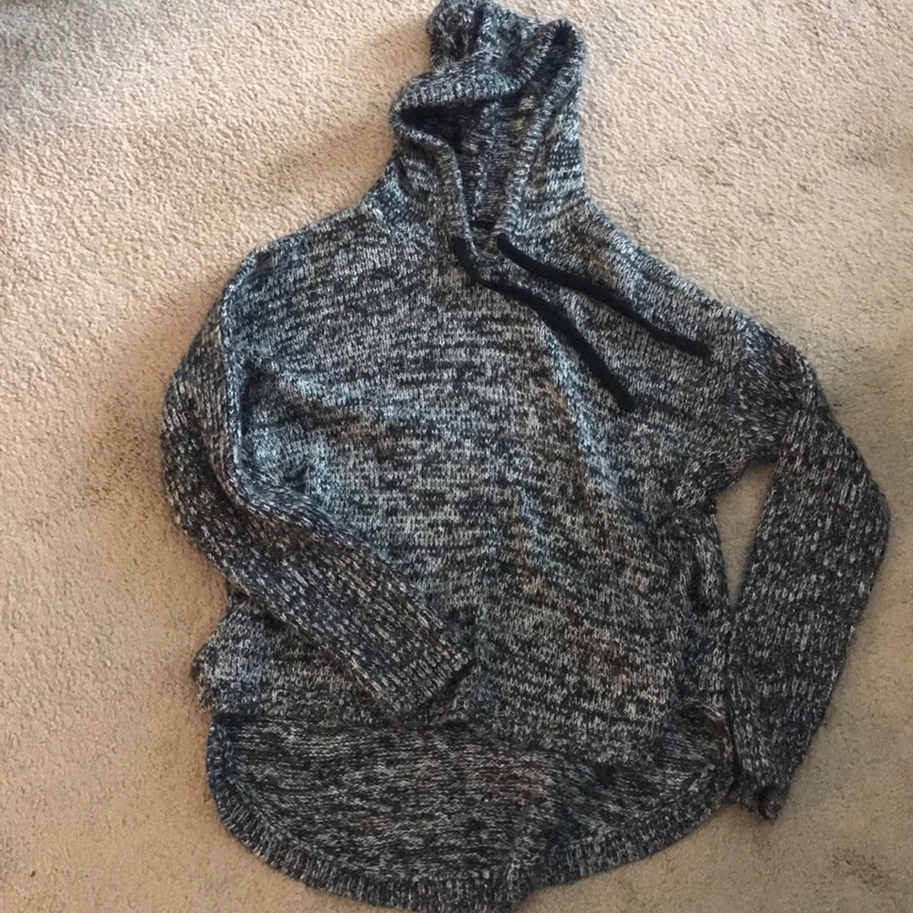 Knit hoodie